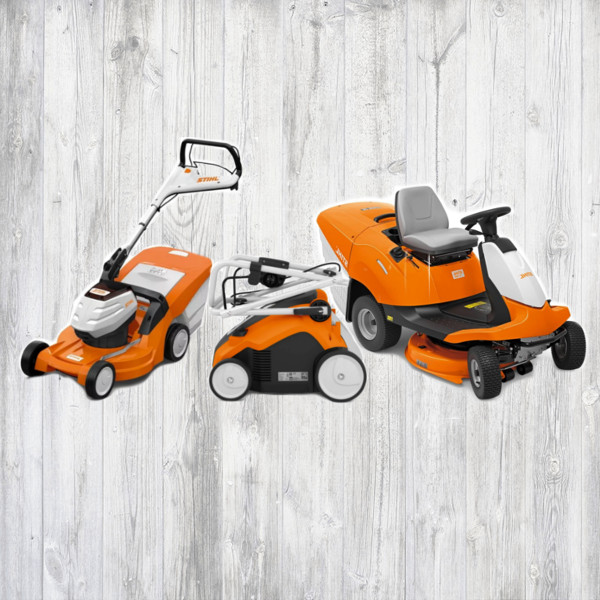 Газонокосилки, тракторы и аэраторы