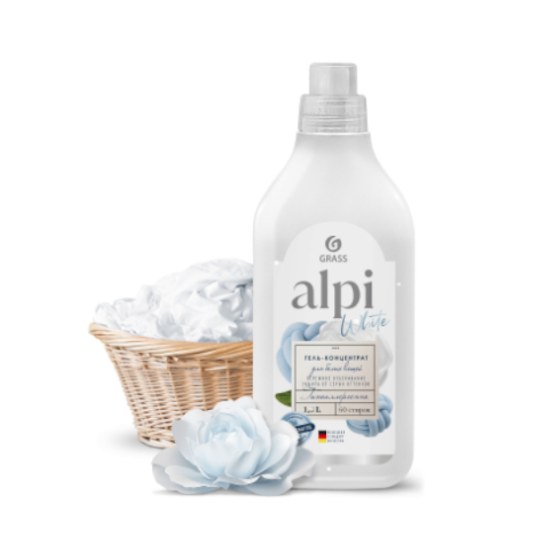 фото: Жидкое средство концентр для стирки ALPI white gel 1.8л