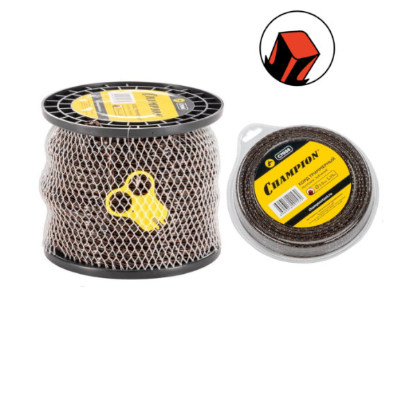 фото Леска 4,4ммх5м зубчатый витой Hurricane saw twist CHAMPION