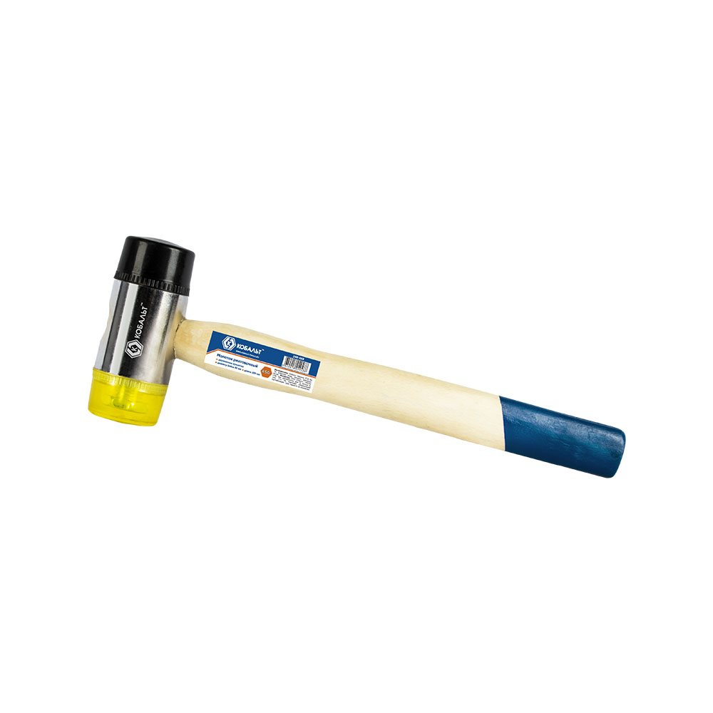 фото Молоток рихтовочный  40 мм, деревянная рукоятка Кобальт