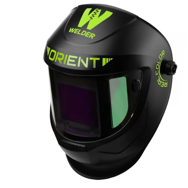 фото  Маска сварщика хамелеон 100*96 черная фильтр DIN 4/5-8/9-13 (без коробки)ORIENT F10 Welder