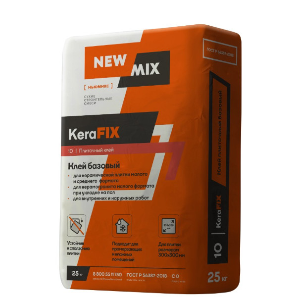 Плиточный клей базовый "KeraFIX" 25 кг фото: Плиточный клей базовый "KeraFIX" 25 кг