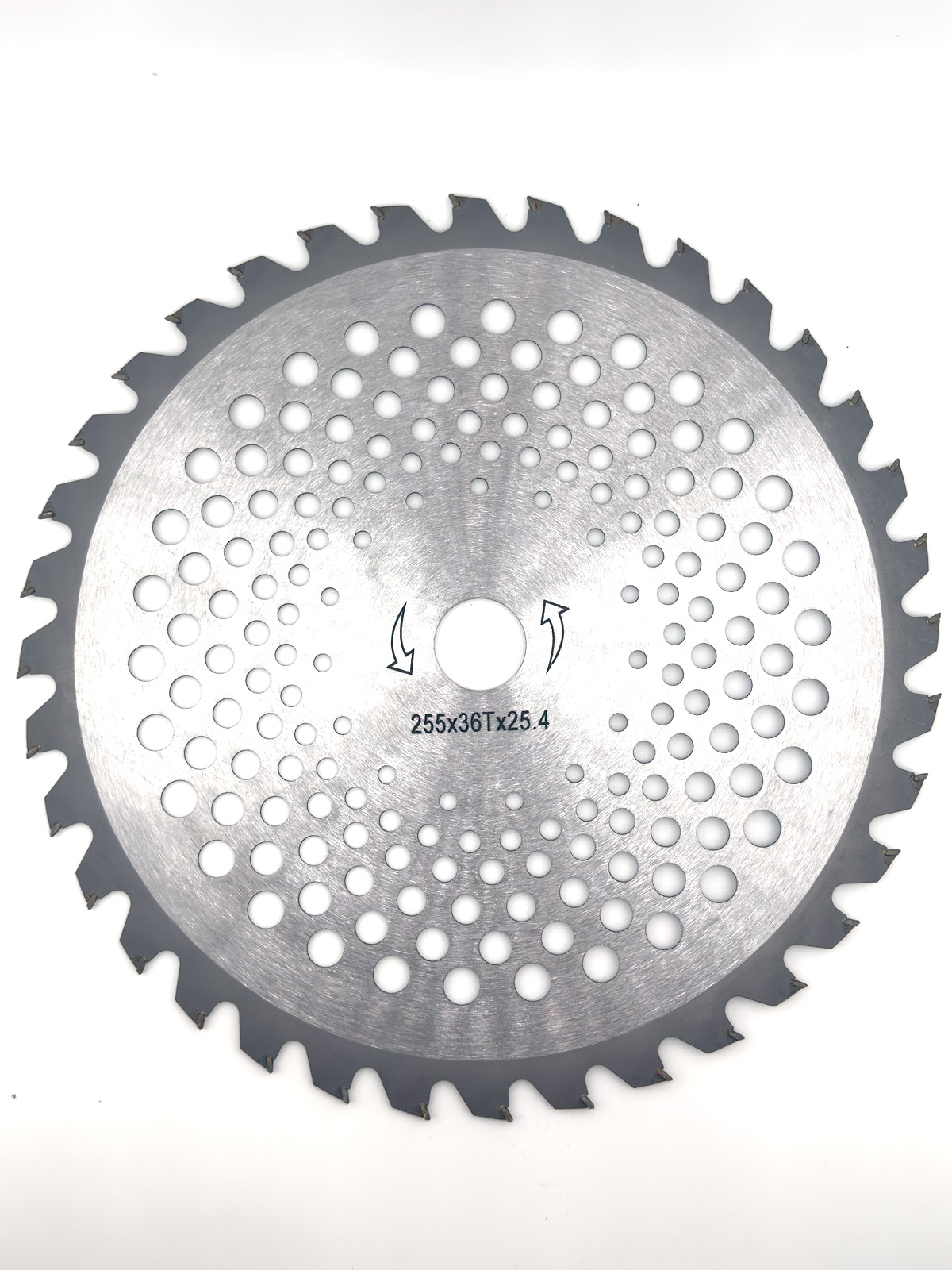 фото Нож для жесткой травы 36-зубчатый из твердого сплава 255 х 25,4 мм Трудоголик